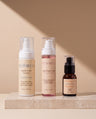 VERMELI The Starter Ritual: Bubble Foam Cleanser, Rose Water Toner and Vitamin C Serum